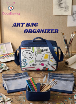 Art Organizer Bag- Navy