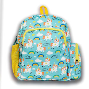 Backpack - small green unicorn