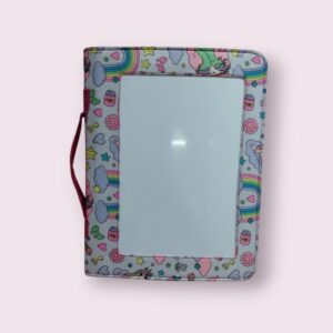 White Board Activity Bag- unicorn baby pink
