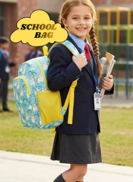 Backpack - small green unicorn