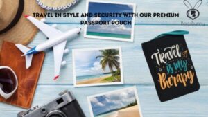 Passport Pouch- Travel is my Therapy