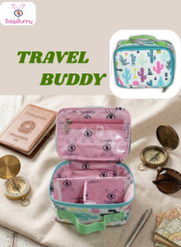 Mini Travel Box- Cactus print