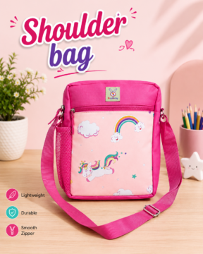 Shoulder Bag-Unicorn Baby Pink