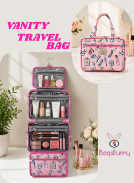 Voyla-Foldable Vanity Bag-Pink