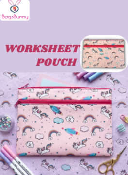 Worksheet Pouch-Unicorn