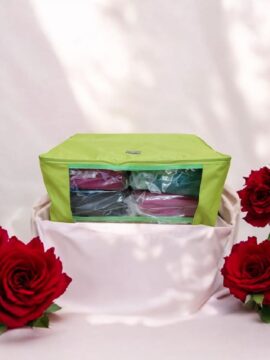 Saree cover - Parrot green