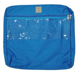 Flat Saree Cover With Partition-Blue