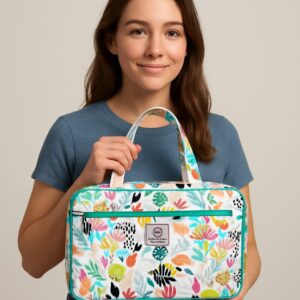 Voyla-Foldable Vanity Bag-Floral