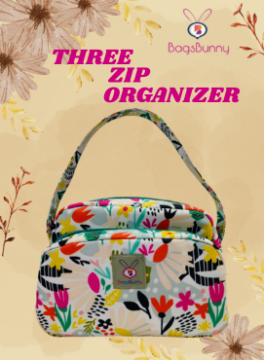 Bimble 3 zip organizer - Floral
