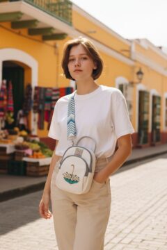 Hand-Embroidered Mini Bag