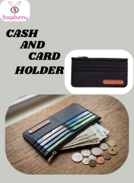 Card and cash holder-Black
