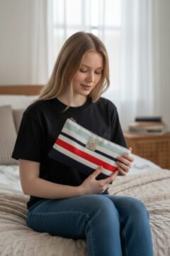 Vista Pouch - Stripe print