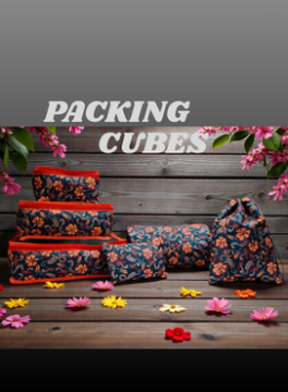 Luggage / Travel Organizer -Flower print