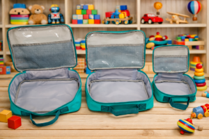 Toy Storage Pouches - Pack of 3 Sea green