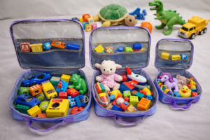 Toy Storage Pouches - Pack of 3 Purple