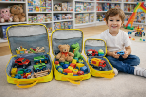 Toy Storage Pouches - Pack of 3 Yellow