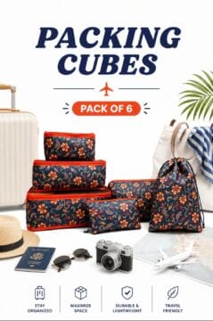 Luggage / Travel Organizer -Flower print