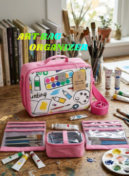 Art Organizer Bag- Pink