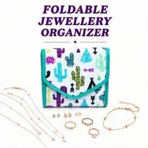 Foldable Jewellery Travel Organizer Cactus