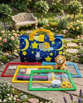 Busy Bag-Moon and Star Print