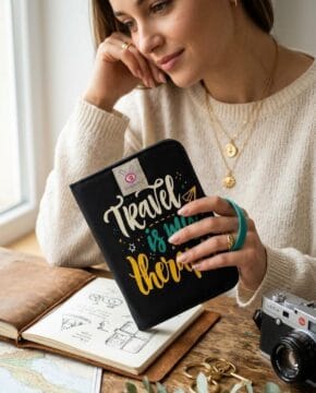 Passport Pouch- Travel is my therapy