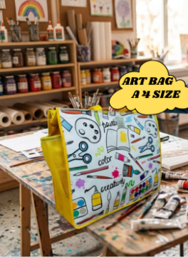 Art or Drawing bag A4 size - Creative print