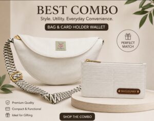 Sling Bag and Card Holder combo White