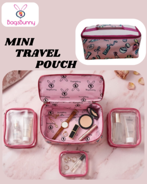 Mini Travel Pouch- Pink