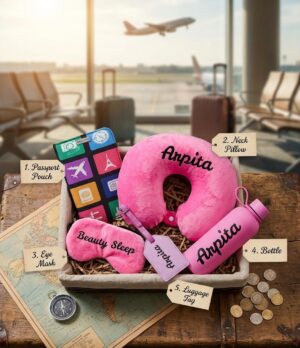 Passport Hamper - Pink (Base Price Includes only Passport Pouch)