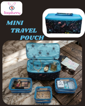 Mini Travel Pouch- Travel print
