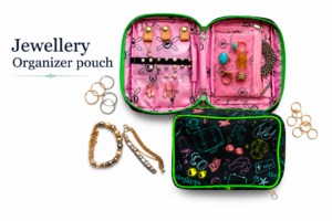 Jewellery Organizer Pouch-Travel Print