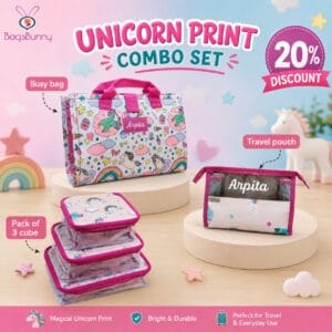 Unicorn print combo set