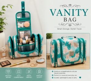 Bloom Vanity Bag-leaf print